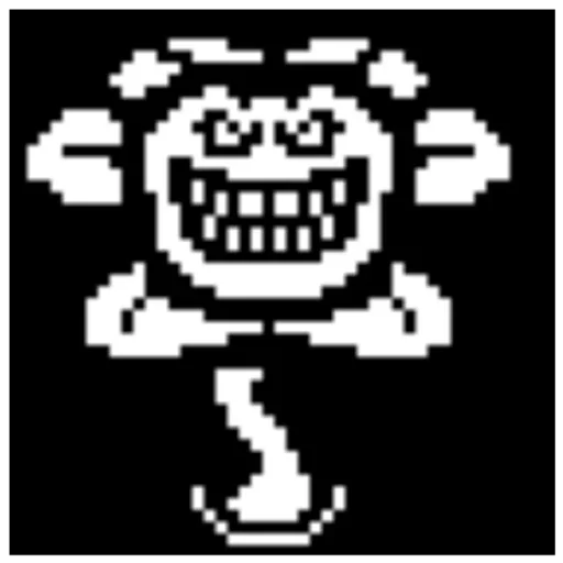 😈 Стикер «flowey Undertale» для Telegram