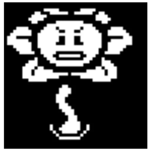 😑 Стикер «flowey Undertale» для Telegram
