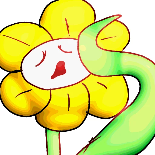 🙂 Стикер «flowey Undertale» для Telegram