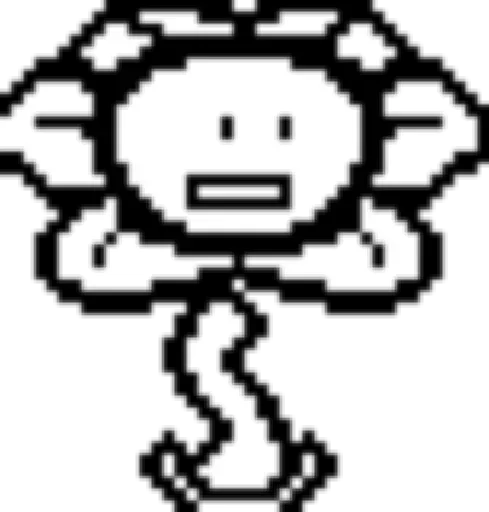 😮 Стикер «flowey Undertale» для Telegram