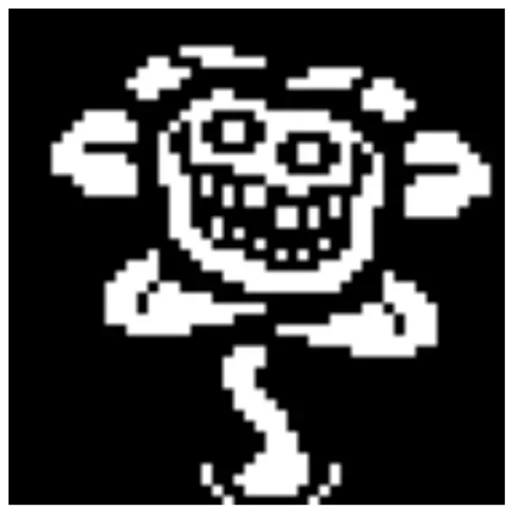 👹 Стикер «flowey Undertale» для Telegram