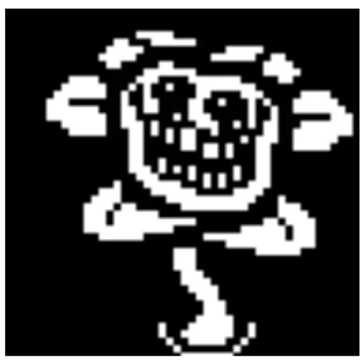 😈 Стикер «flowey Undertale» для Telegram