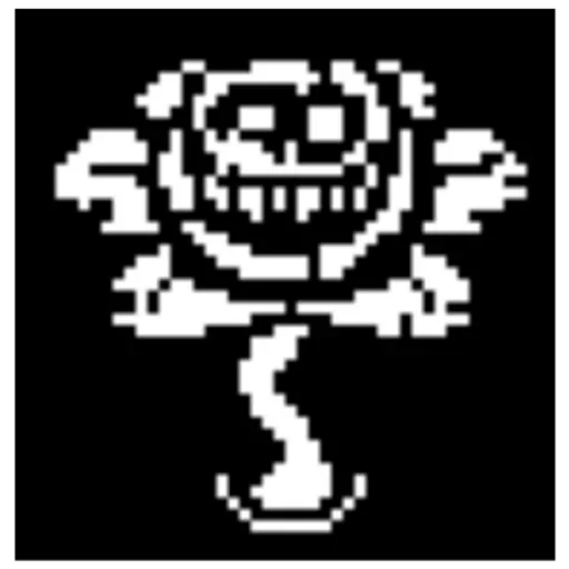 😈 Стикер «flowey Undertale» для Telegram