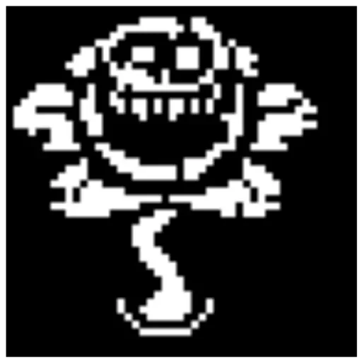 🤣 Стикер «flowey Undertale» для Telegram