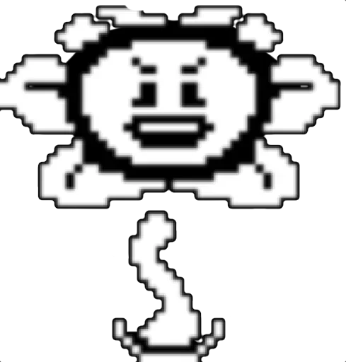 😠 Стикер «flowey Undertale» для Telegram