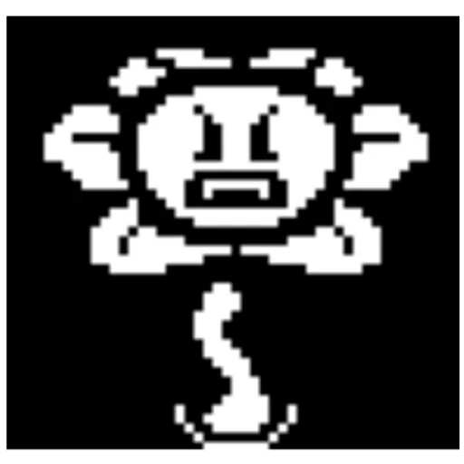 👿 Стикер «flowey Undertale» для Telegram