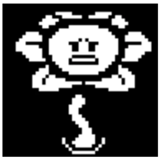 😔 Стикер «flowey Undertale» для Telegram