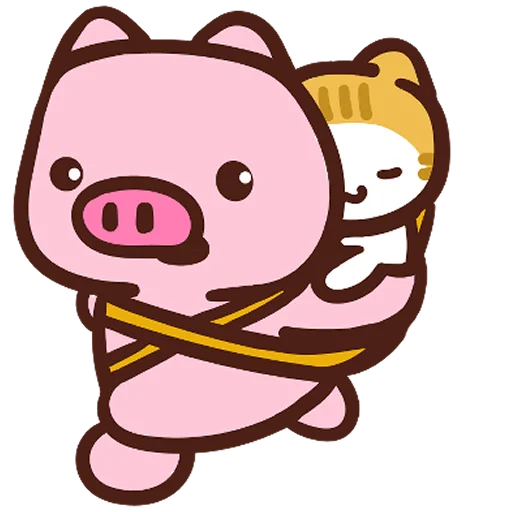 Стикерпак Meow家族及月巴豬仔 для Telegram — скачать