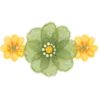 ➖ Эмодзи «Watercolor Flowers» для Telegram