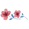 ➖ Эмодзи «Watercolor Flowers» для Telegram