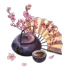 🌸 Эмодзи «Flowers, tea and peace» для Telegram
