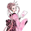 👘 Эмодзи «Flowers, tea and peace» для Telegram