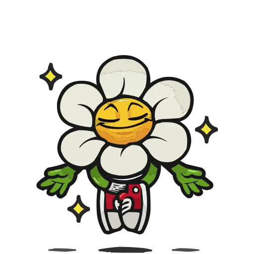 😌 Эмодзи «Набор эмоджи с Цветиком из ВК в качестве» для Telegram