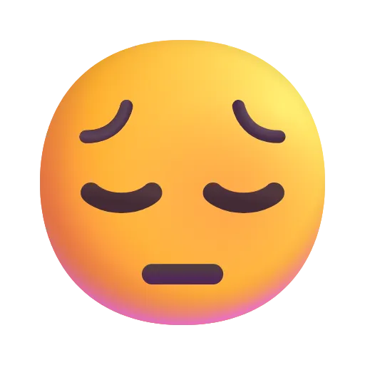 😔 Эмодзи «Fluent Emoji» для Telegram