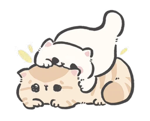 Стикерпак cute cat babies для Telegram — скачать