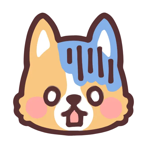 🍞 Стикер «fluffy corgi stickers» для Telegram