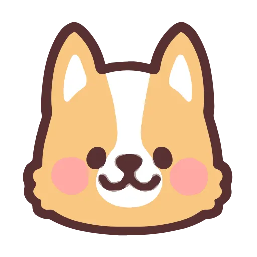 Стикерпак fluffy corgi stickers для Telegram — скачать