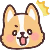 😦 Эмодзи «☺ Corgi emoji - собачки корги» для Telegram