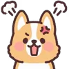 😠 Эмодзи «☺ Corgi emoji - собачки корги» для Telegram