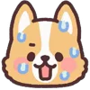 😓 Эмодзи «☺ Corgi emoji - собачки корги» для Telegram