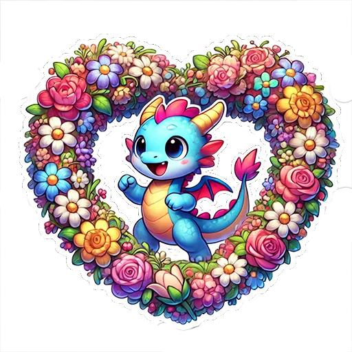 💐 Стикер «fluffy fire wings» для Telegram