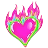 ❤️‍🔥 Эмодзи «Fluorescent» для Telegram