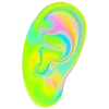 👂 Эмодзи «Fluorescent» для Telegram