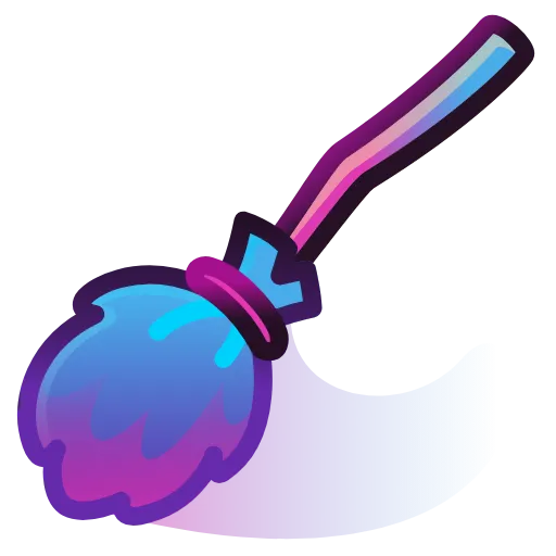 🧹 Эмодзи «Flying Broom» для Telegram
