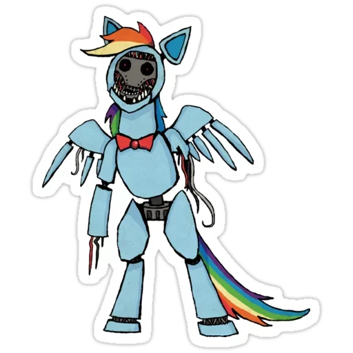 😶 Стикер «Фнаф пони» для Telegram