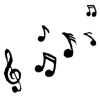 🎵 Эмодзи «⤹Фоновые‌𝄞‌ ゙⃞ִ» для Telegram