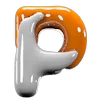 🍆 Эмодзи «Жидкий Алфавит» для Telegram