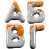🥳 Эмодзи «Жидкий Алфавит» для Telegram