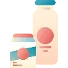 🥛 Эмодзи «🍇 Набор эмоджи с полезной едой» для Telegram