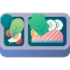 🍱 Эмодзи «🍇 Набор эмоджи с полезной едой» для Telegram