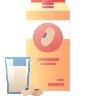🥛 Эмодзи «🍇 Набор эмоджи с полезной едой» для Telegram
