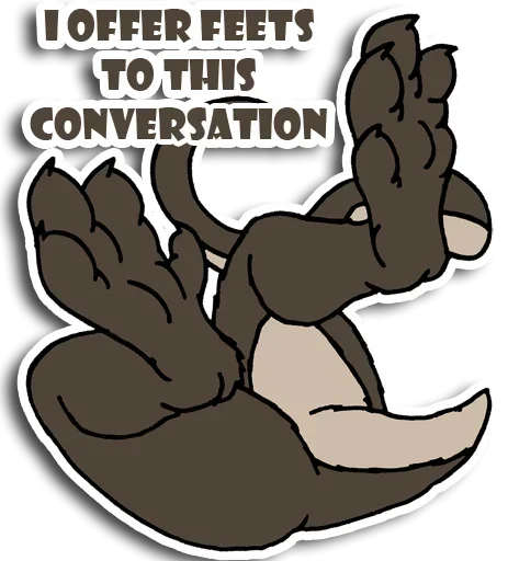 Стикерпак Foot Fluffy для Telegram — скачать