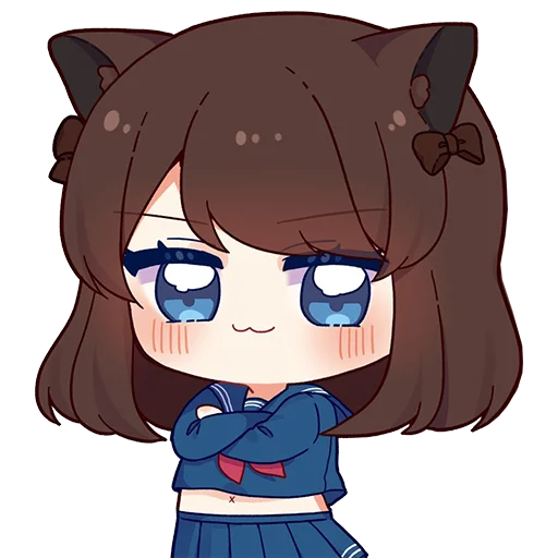 😏 Стикер «Random Chibi» для Telegram