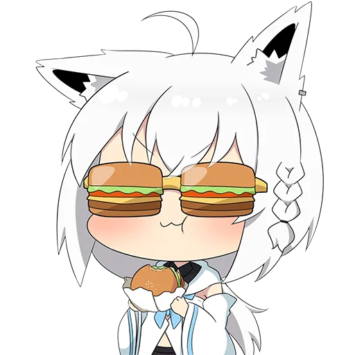 🍔 Стикер «Random Chibi» для Telegram