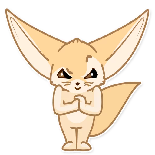 😏 Стикер «Лисёнок Аск» для Telegram