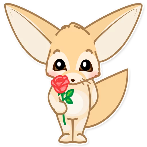 💐 Стикер «Лисёнок Аск» для Telegram
