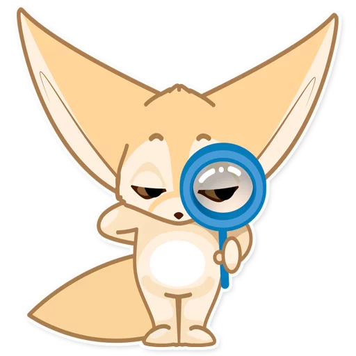 🔎 Стикер «Лисёнок Аск» для Telegram