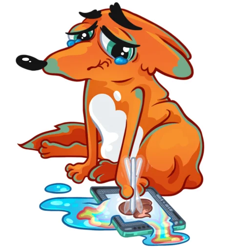 😥 Стикер «FOXDIZIGNER» для Telegram