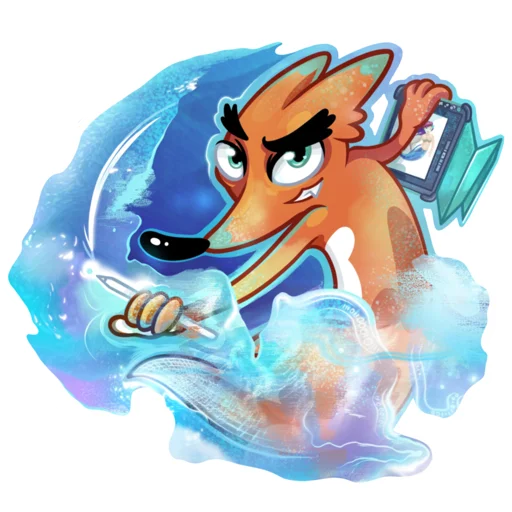 🧑‍🎨 Стикер «FOXDIZIGNER» для Telegram