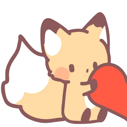 ♥️ Эмодзи «foxes best friends forever» для Telegram