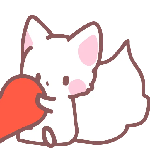 ♥️ Эмодзи «foxes best friends forever» для Telegram
