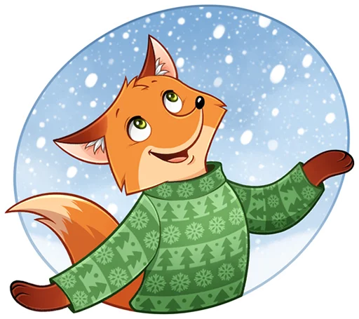 Стикерпак Лисик для Telegram — скачать