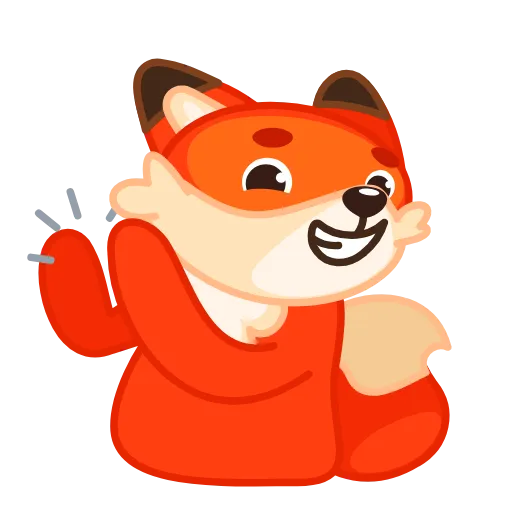 👏 Стикер «Fox» для Telegram