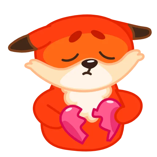 💔 Стикер «Fox» для Telegram