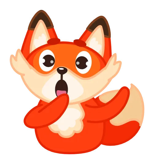 😱 Стикер «Fox» для Telegram