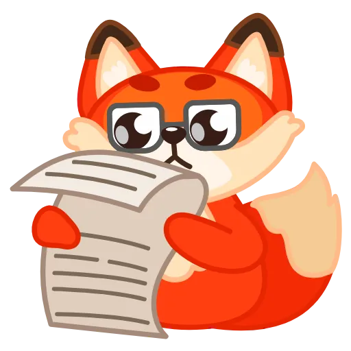 🤓 Стикер «Fox» для Telegram
